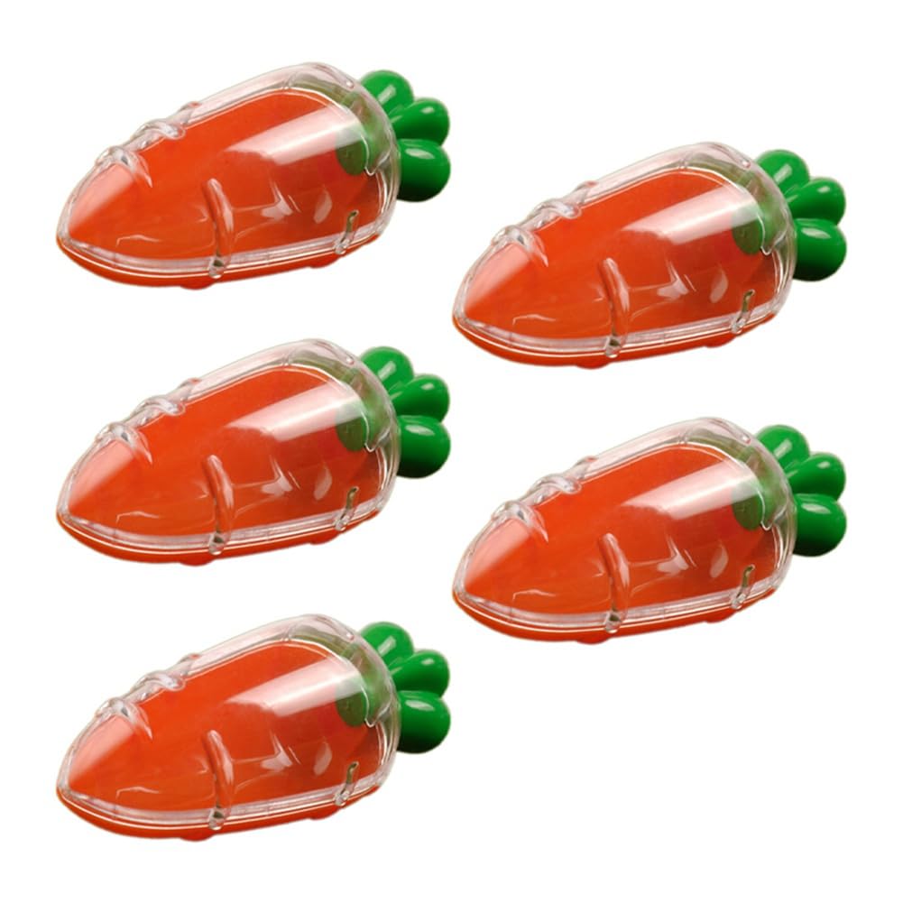 CTRLZS 5pcs Transparent Easter Plastic Carrots Candy Box Easter Gift Box Decorations D