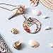 Hicarer 3 Pieces Tree Life Pendant Tree Life Quartz Crystal Pendant Necklace Chakra Gemstone Copper Wire Wrap Necklace