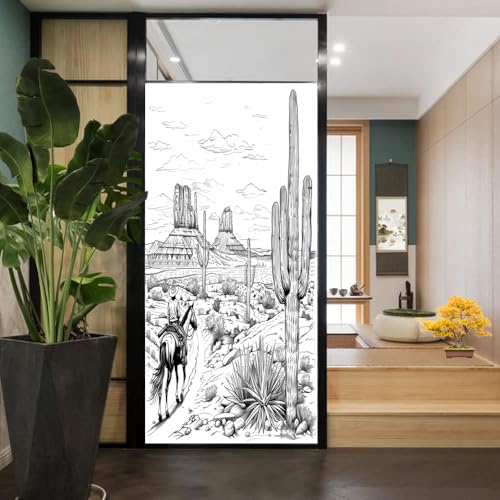 Vinilo Decorativo SOPIYRIO Western Abstract Desert 17.7x23.6 in miniatura 5