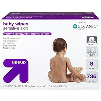 up & up sensitive wipes
