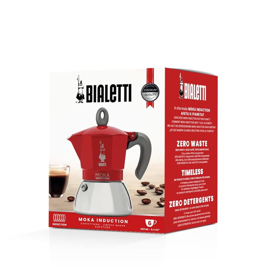 ビアレッティ「FIAMMETTA INDUCTION」モカエスプレッソメーカー Amazon | Bialetti (ビアレッティ) Fiammetta モカポット – 3