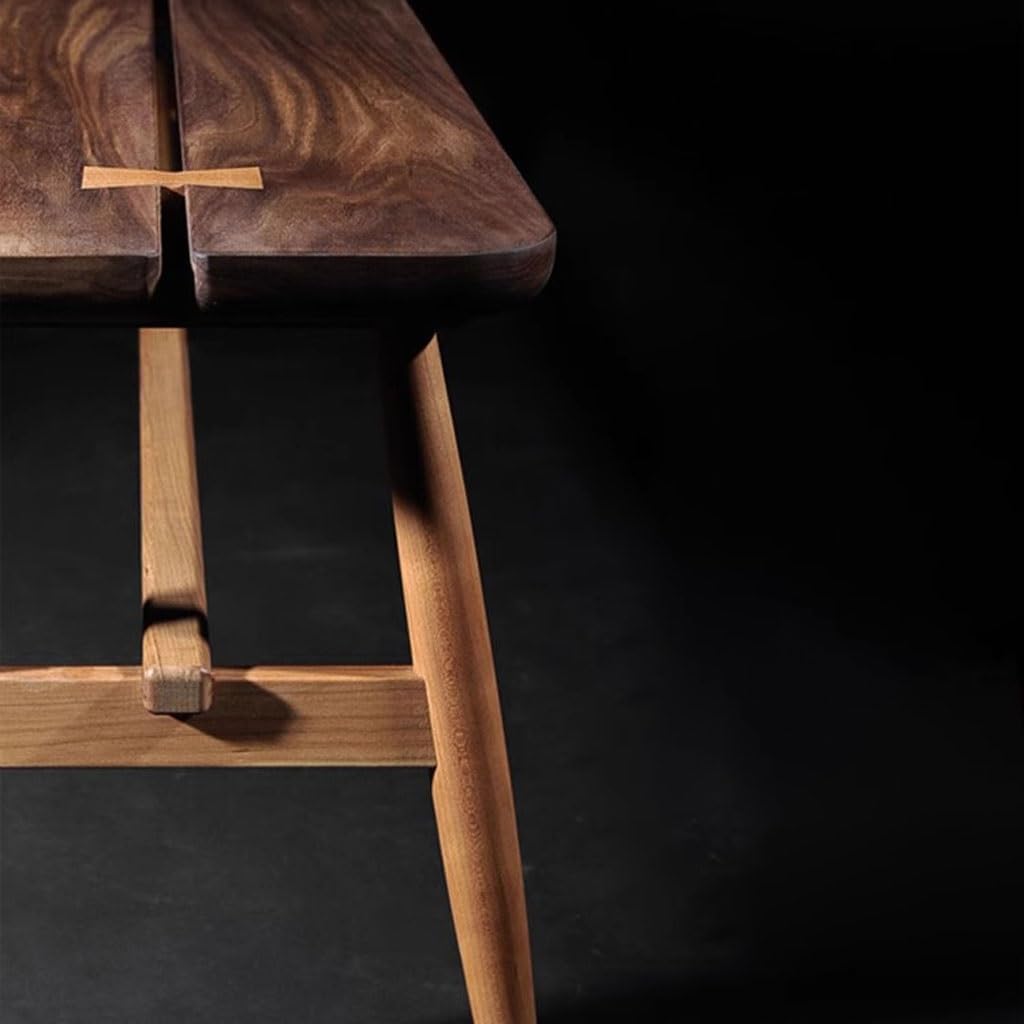 Foot Stools Ottoman Shoe Bench Solid Wood Long Bench Dining Table Stool Black Walnut Double Stool Shoe Bench Low Stool Shoe Changing Stool