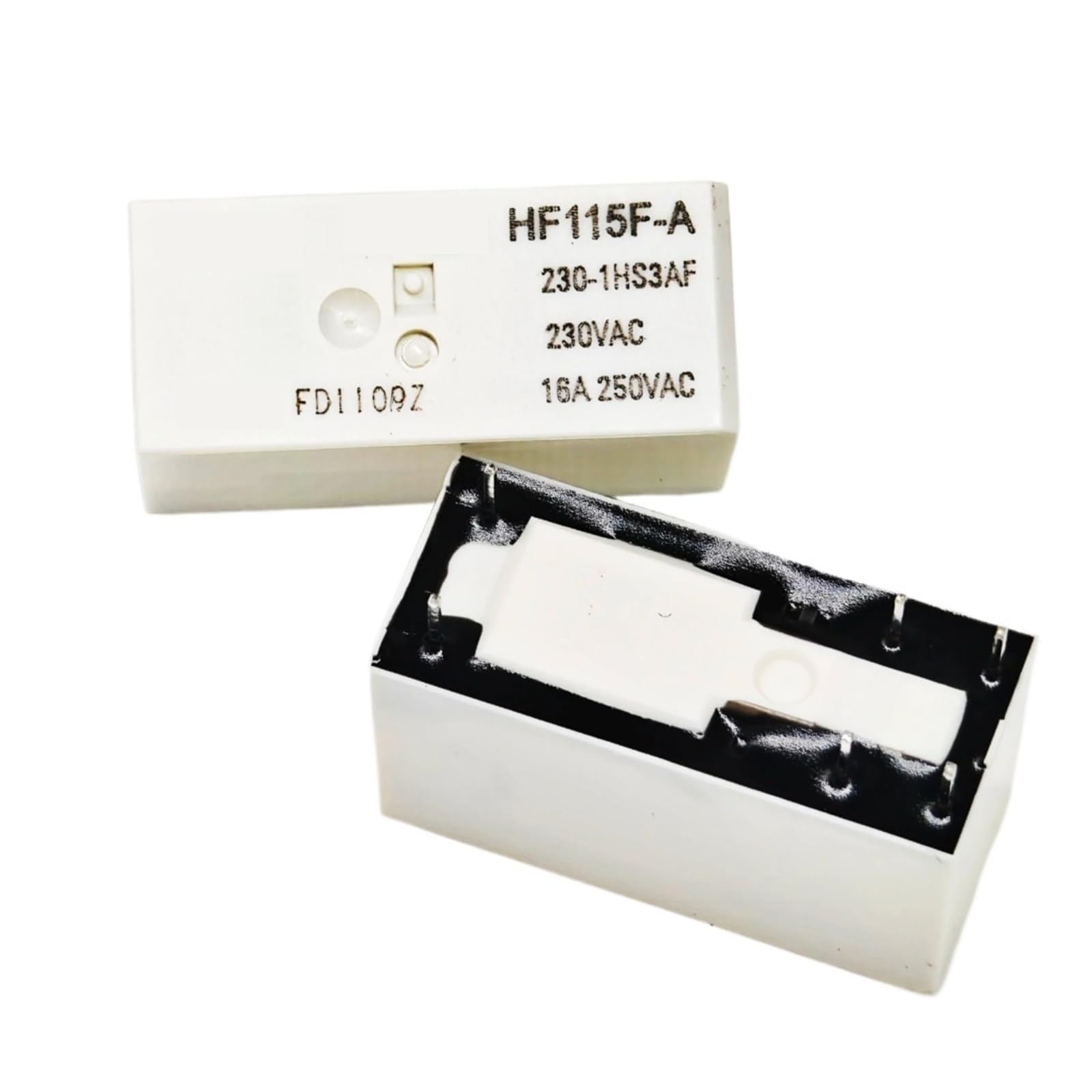 Relais HF115F-A 115 VCA à contact inverseur robuste 16 A - 3