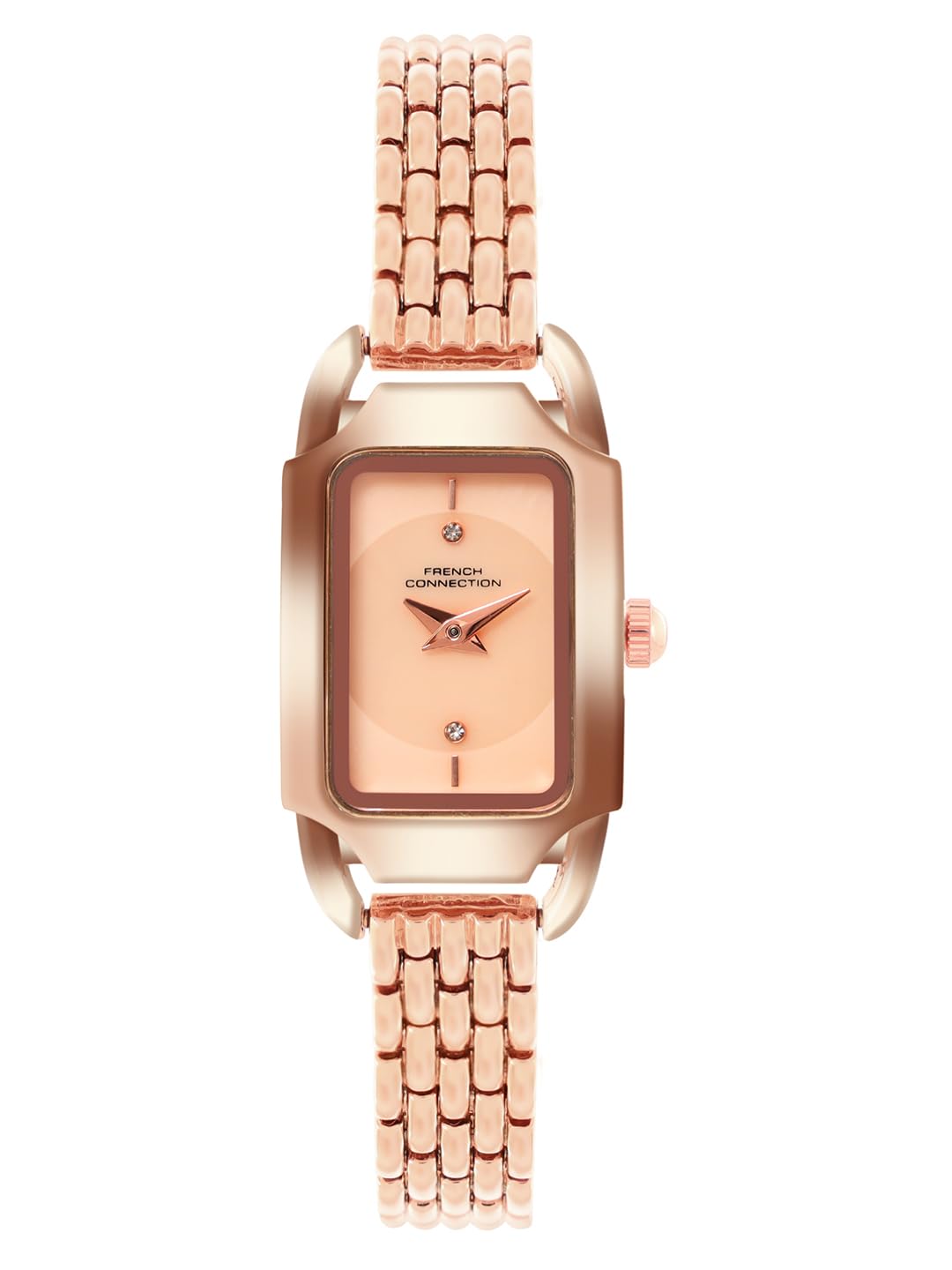 French Connection Opessence Analog Rose Rectangle Dial Watch for Women-FCN0177RGM-picture-28