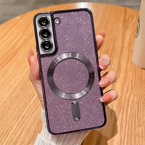 Coque paillettes Samsung S23 en finition galvanoplastie de luxe ENILSA