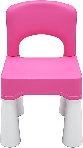 Miniatura 12 de burgkidz Silla de Plástico para Niños Pequeños, Silla para Niños Duradera y Ligera, Asiento de 9.3" de Altura, Uso en Interiores o Exteriores para