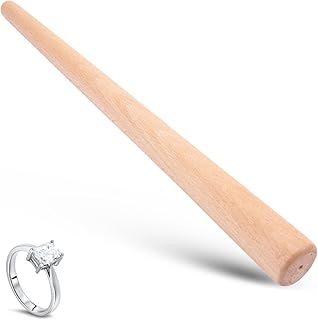 Wood Ring Mandrel, Ring Sizing Mandrel Wood Ring Sizer Sizing Adjuster Ring Shaper Repair Tools Wooden Stick Ring Sizing Sanding and Polishing Shaping Tool