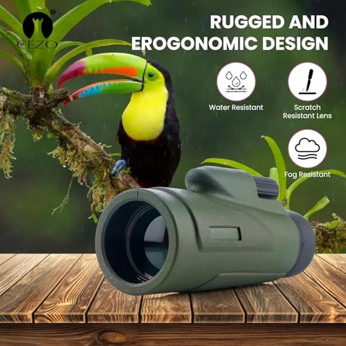 Image of Cezo 12x50 Monocular Telescope with Smartphone Holder & Upgraded Tripod, High Powered SMC & BAK4 Scope, Larger Vision Monoculars for Adults & Kids Suitable for Bird Watching Hiking Travel & Concerts