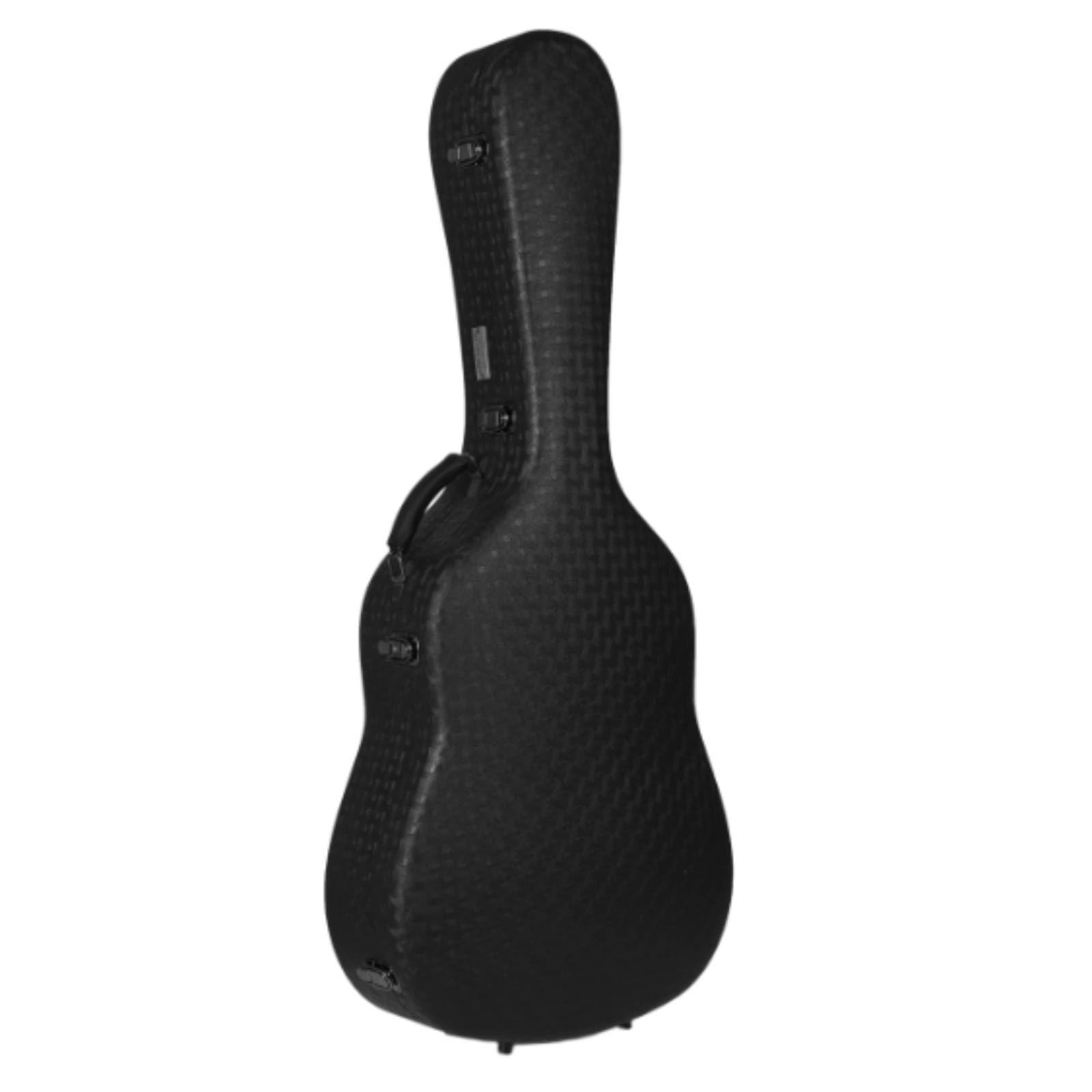 Estuche Acústico Estuche Funda Maletín Caja Protectora con Concha Estructural y Forro Aterciopelado Compartimento para Púas y Cables Adecuado para Transporte Diario Aeropuerto Estudio