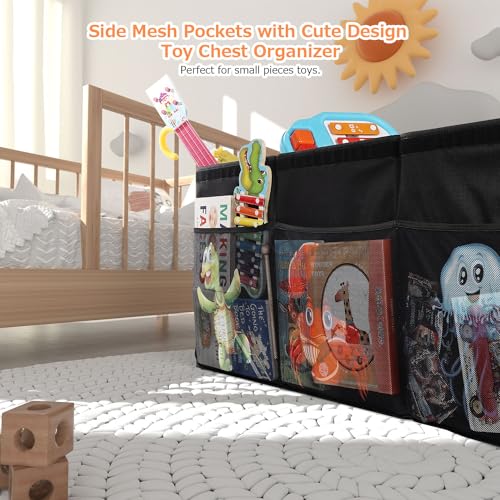 Extra Large Collapsible Toy Box - Sturdy 155L Storage Organizer for Best Storage for Kids Toys in Living Room Image 5