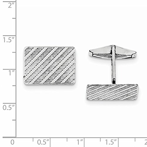 Mancuernillas de Plata 925 Macizas para Hombre 23mmx22mm miniatura 2