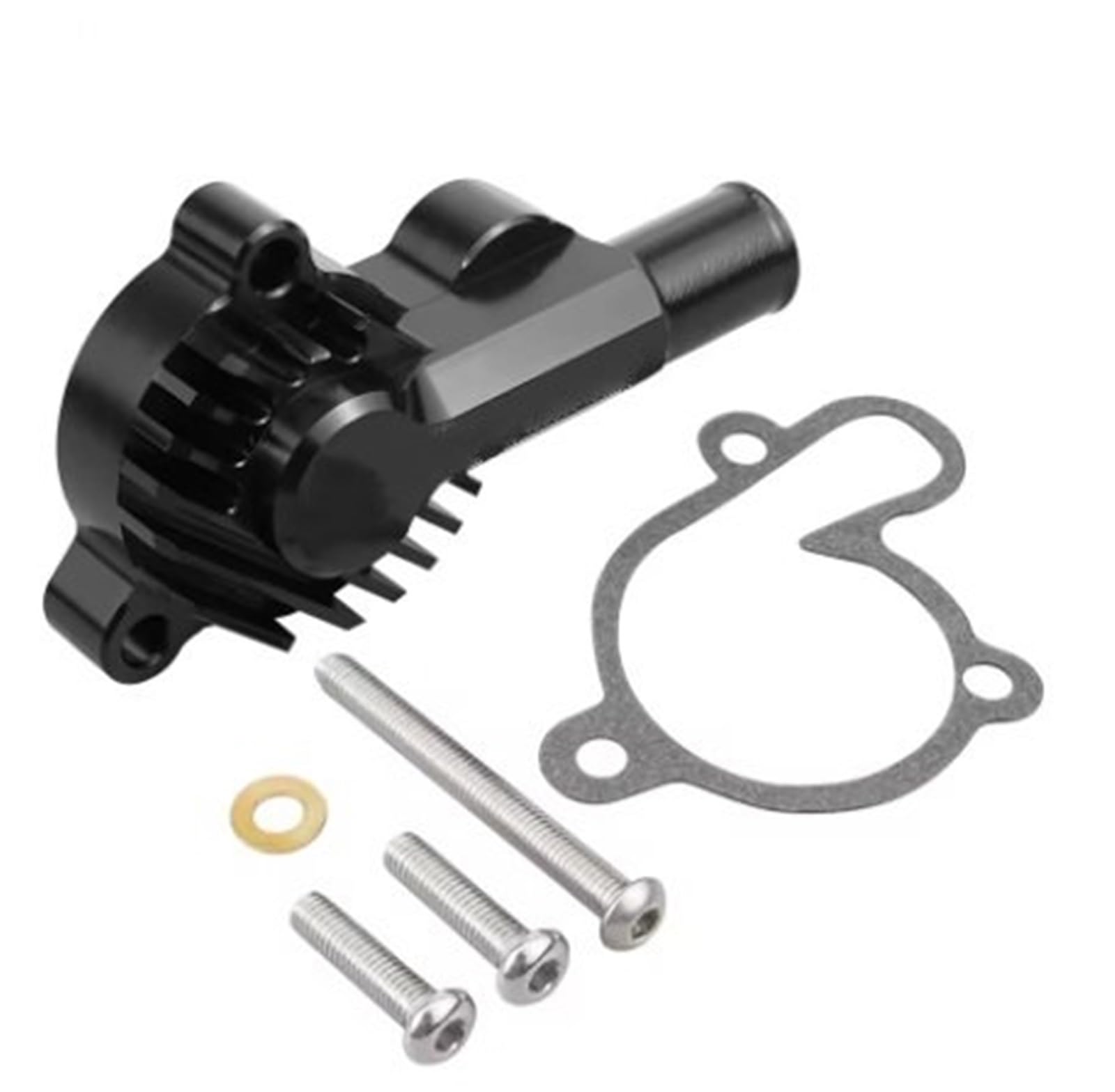 "Części motocyklowe Zespół pompy " Do Yz 85 YZ85 YZ 85 2002-2018 Osłona chłodnicy wirnika pompy wodnej Pokrywa pompy wodnej(Black Water Pump Cover)