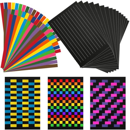 Loisirs créatifs enfants Origami Joy avec bandes de papier de 1,9 cm DIY