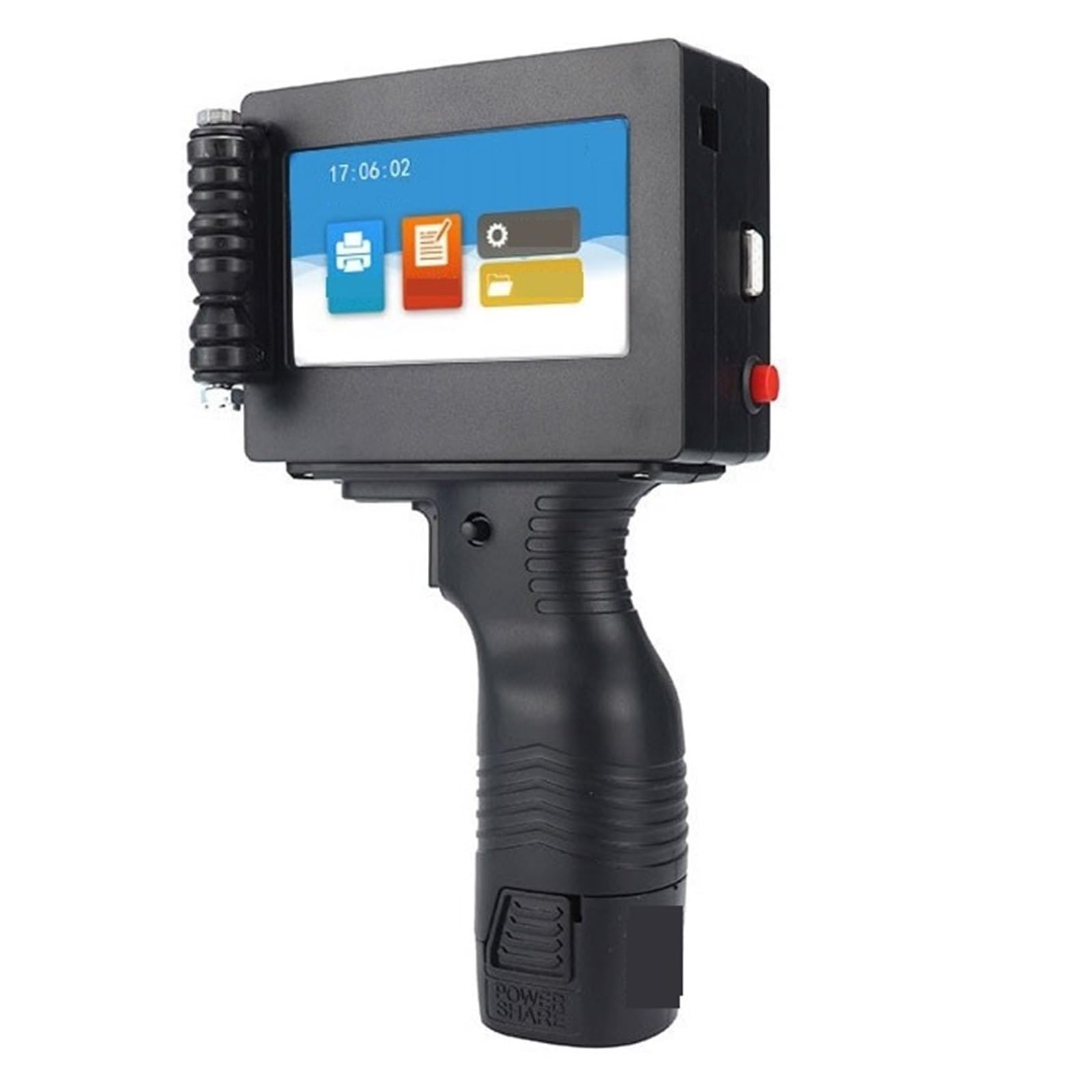 Portable Handheld 600DPI Inkjet Printer 4.3 Inch Touch Screen With 12.7mm Ink Cartridge The Weld Is Strong