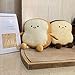 VHYHCY Toast Bread Pillow Funny Food Plush Toy Pillows Small Cute Stuffed Plush Sofa Pillow (Toast Bread,Golden)