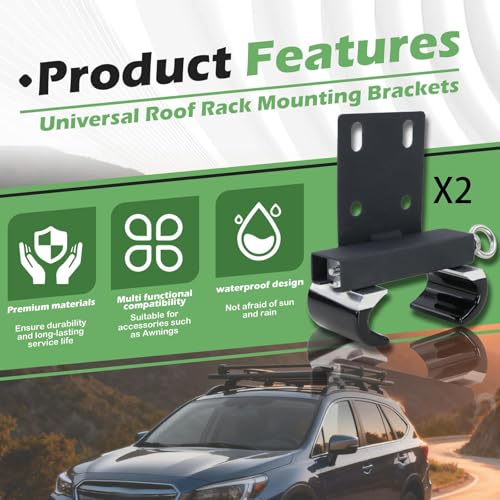 Supports barres de toit predolo en aluminium robuste pour auvent de voiture - 2