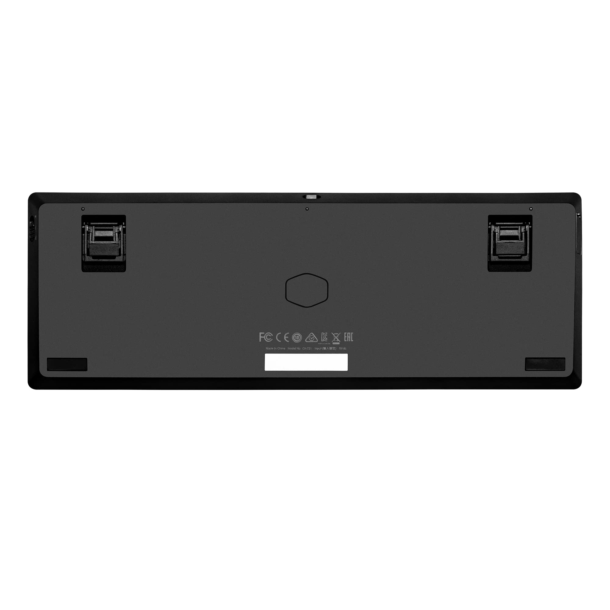 Cooler Master CK721 Mechanische Gaming Tastatur - Keyboard mit 65% Layout, Schalter-Braun, RGB-Beleuchtung, Hybrid-Wireless-Technologie, Präzisionsrad - Space Grau, DE - QWERTZ