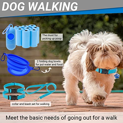 Welpen-Starter-Set für kleine Hunde – 26-teiliges Hundespielzeug, Halsband, Leine, Welpen-Training, Cilcker, Leckerlibeutel, Kotbeutel mit Spender, Decke, Fellpflegehandschuh, Zahnbürste, ID-Tag usw