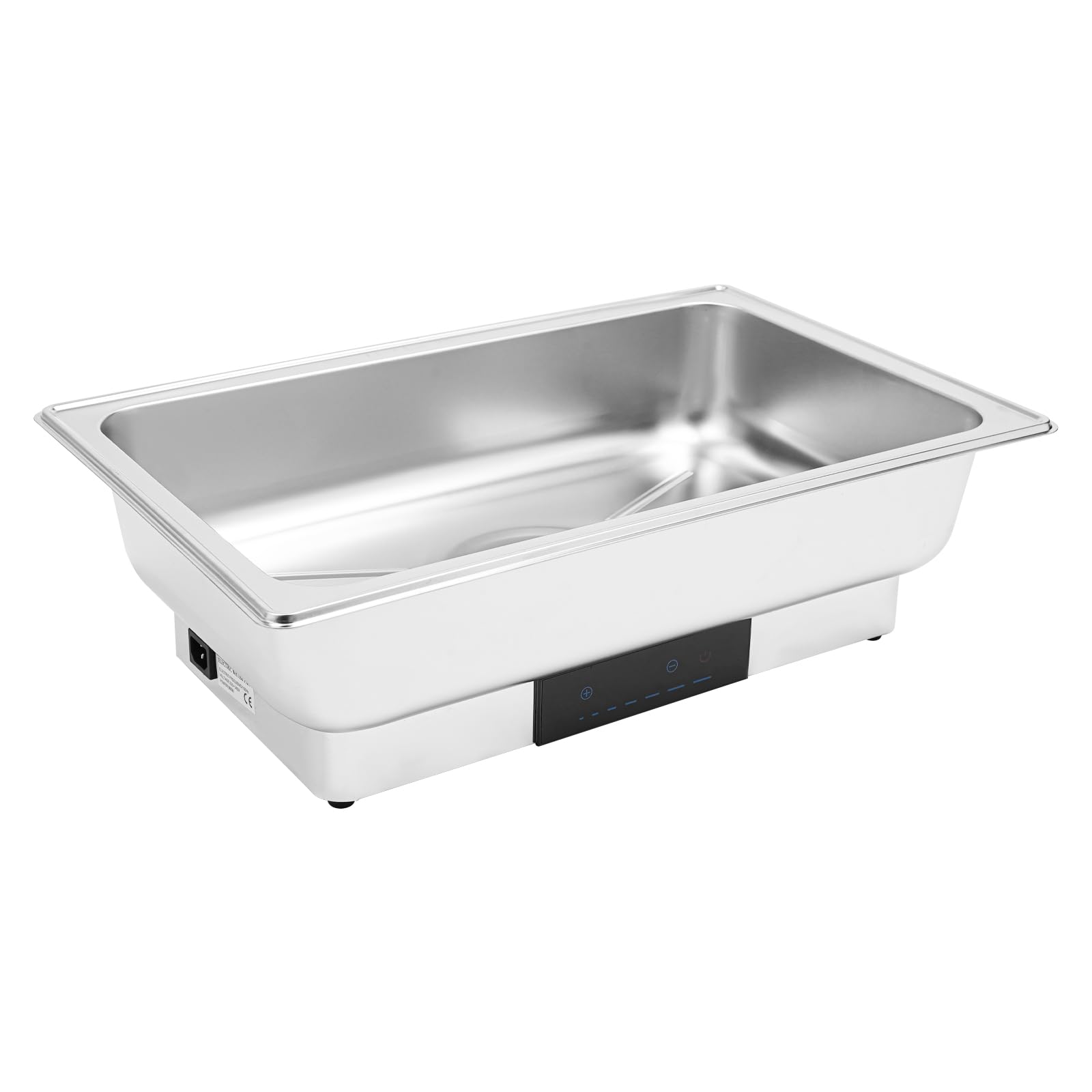 Chafing Dish - Plato eléctrico (9 L, con control de temperatura táctil y tapa) | Calentador de buffet con indicador LED de 35 – 90 °C para brunch fiestas y catering
