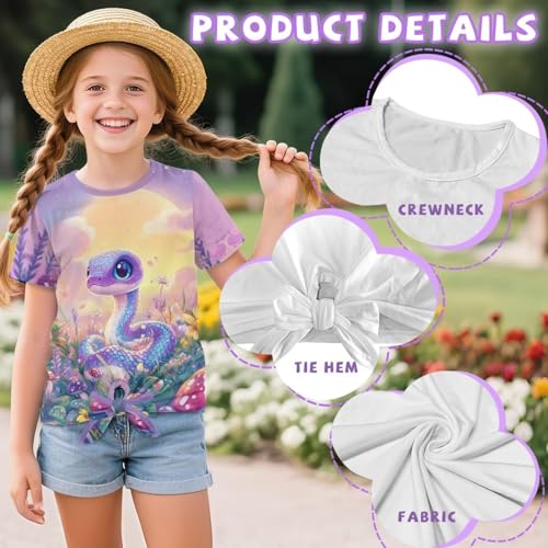 Uourmeti Girls Graphic Tees Short Sleeve T Shirts Summer Tshirts for Teens Casual Clothes4