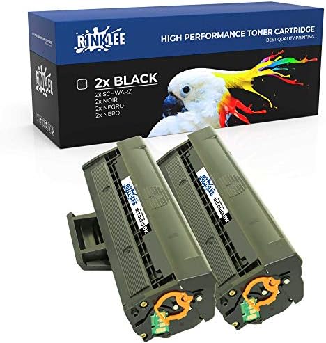 RINKLEE MLT-D101S Cartucho de Toner Compatible para Samsung ML-2160 ML-2165  ML-2165W SCX-3400 SCX-3400FW SCX-3405 SCX-3405FW SCX-3405W SCX-3405F  SF-760P | Alta Capacidad 1500 Páginas | Negro, 2-Pack - PREYCA