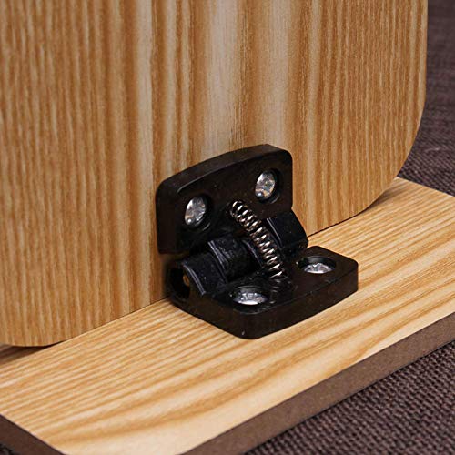 Espejo de mesa rectangular con marco de madera ajustable miniatura 3