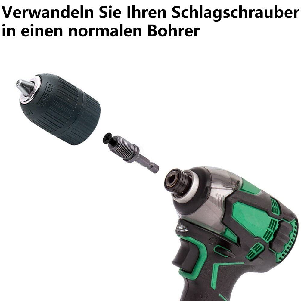 Mandrino Autoserrante Per Trapano, 1.5-13 Mm | Filettatura 1/2 20UNF, Per Avvitatori E SDS Plus - Foto 13