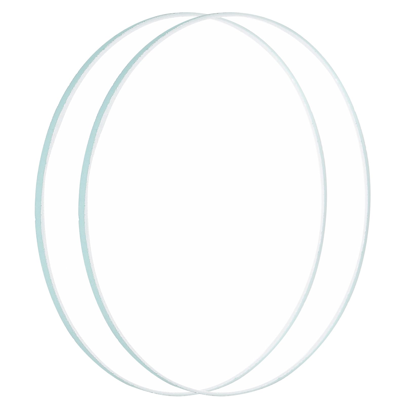 PATIKIL 2.24" Dia LED Lens, 2 Pcs Polished Edge Flashlight Replacement Parts Glass Lens for Light Source Lens Replacement, Transparent