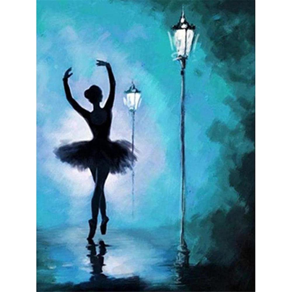 Zariocy 5D Diamond Painting Ragazza Danzante – Kit Balletto Con Strass Rotondi, 30x40 Cm, Decorazione Parete