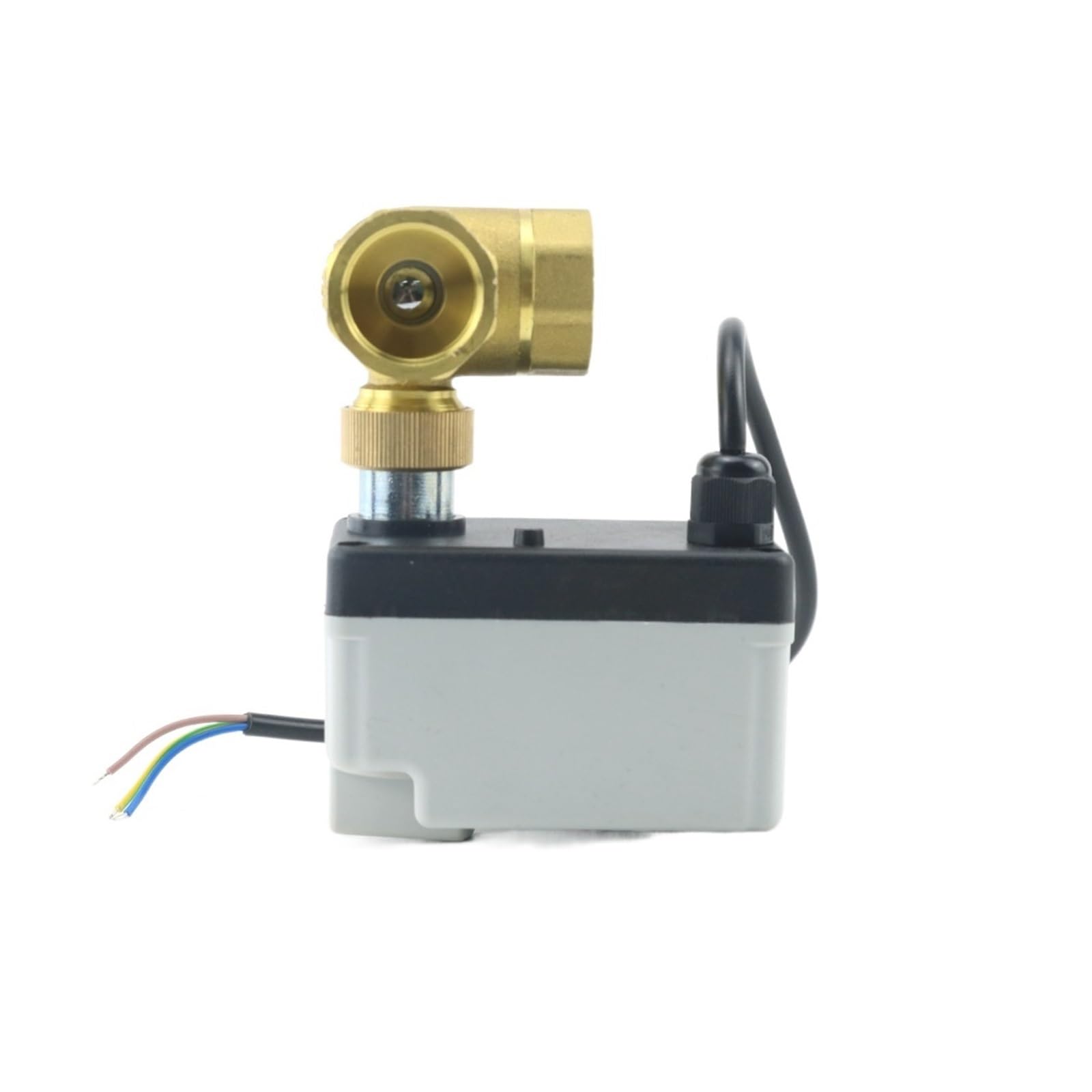 Ball valve, Mosiężny zawór kulowy 1/2" 3/4" 1" 3-drogowy mosiężny zawór kulowy z napędem 3-przewodowy dwuprzewodowy siłownik elektryczny z przełącznikiem ręcznym,for Gas, Oil, Liquid, Water(1-1/4")