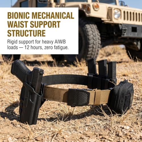Image of KingMoore Tactical Gun Belt | 1.5 inch Width Dual-Layer Heavy-Duty 1000D Nylon for EDC & CCW