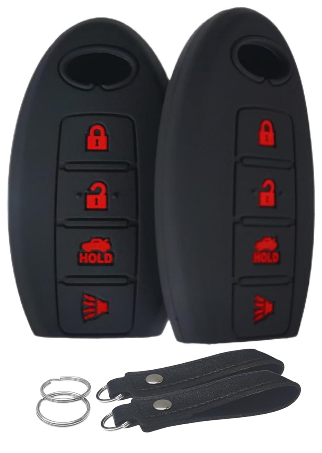 waymei Silicone Key Fob Cover Remote Keyless Case Protector Compatible with Infiniti EX35 FX35 FX50 G35 G37 M35 M35H M37 M45 M56 Q40 Q50 Q60 Q70 QX56