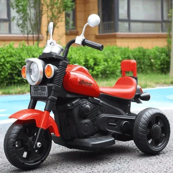 Babyhug Battery Operated Ride On Car with Music & Lights - Red| Forward & Reverse Drive| Wide Comfortable Seat| Rechargeable Battery| Remote Control| Pre-loaded Music with USB & AUX| Easy to Assemble| Wide Comfortable Seat| Easy to Operate