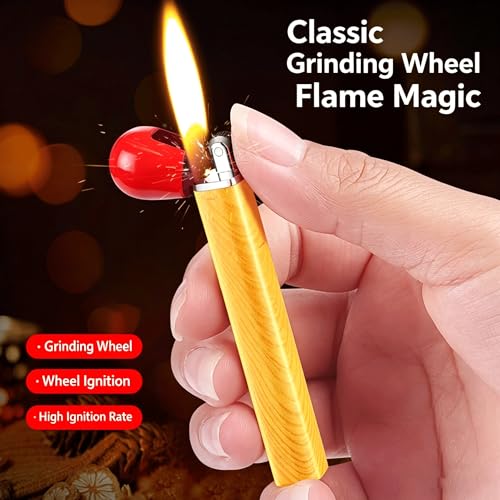 Encendedor portátil clásico a prueba de viento con llama suave miniatura 4