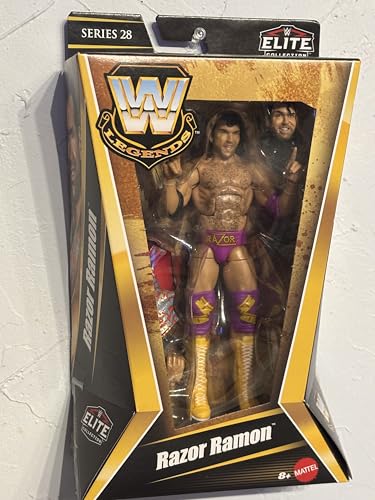 WWE Elite Legends Razor Ramon Action Figure & Accessories, Series 28 6-Inch Collectible Set