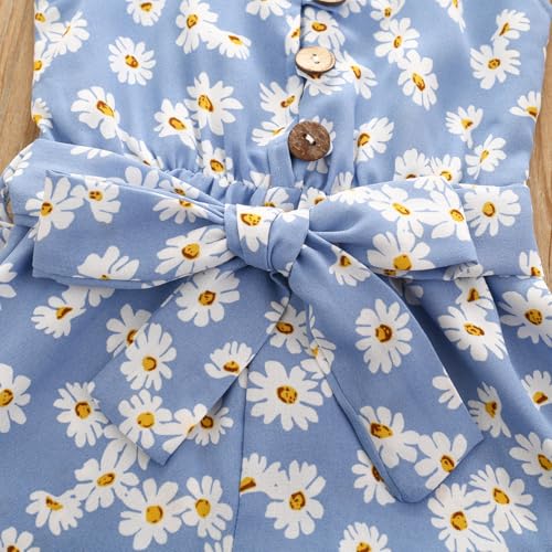 Image of Toddler Girl Clothes Baby Summer Cute Halter Romper 6 Months to 5 Years Old