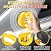 HORFUTY Car Dent Puller 3 Pack Dent Puller Powerful Car Dent Removal Kit Suction Cup Dent Puller for Car Dent Repair Dent Remover Tool for Car Body,Tiles Lifting,Objects Moving,Screen (Yellow+Black)