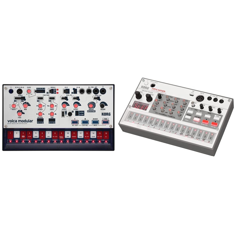 KORGvolca Mix - Analogue Performance Mixer & volca Sample2 - Digital Sample Sequencer Synthesizer