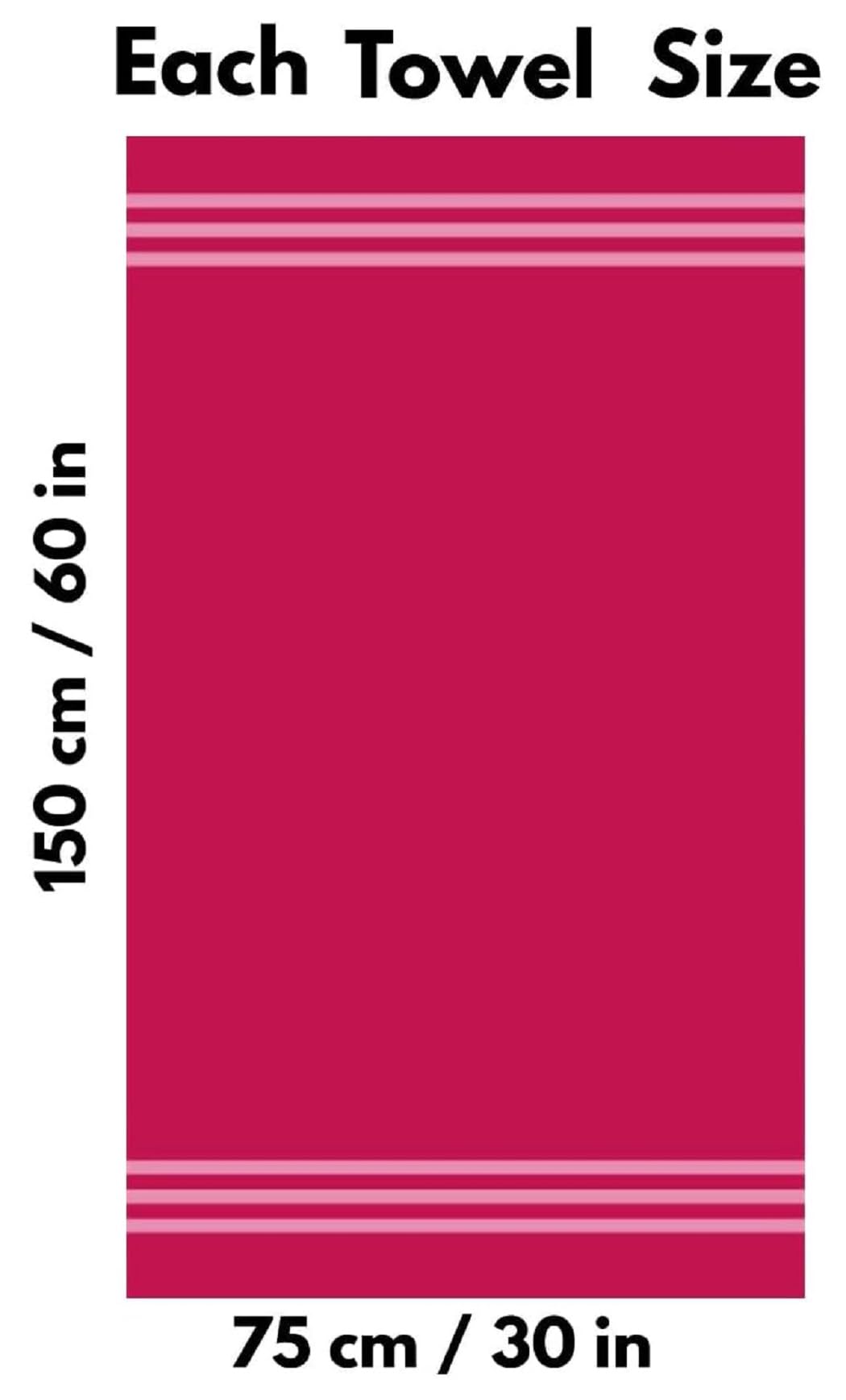 4 X Grandi Asciugamani Lenzuola Da Bagno Jumbo 100% Cotone - Foto 4