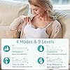 Paruu P10 Hands-Free Breast Pump Wearable, 338mmHg Strong Suction, Low Noise, 4 Modes & 9 Levels, Electric Breast Pump Portable, Smart Display, 19/21/24/28mm Insert/Flange, 2 Pack (White)