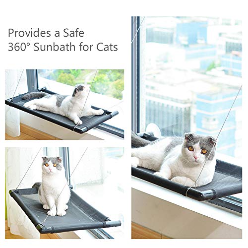 Anself Cat Window Perch Cat Hammock Janela Assento Cat Bed para Gatos