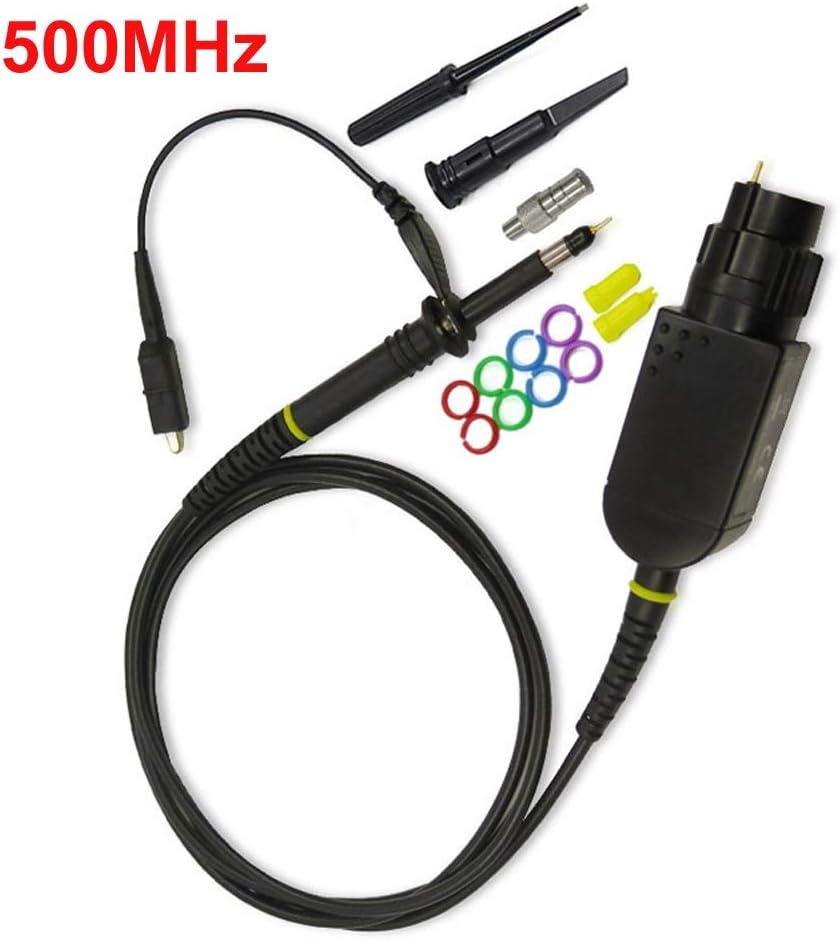 Oscilloscope Probes 500 MHz P6500 High Frequency Probes with Accessory Kit High Performance Oscilloscope Clip Probe 10x 600V DC Lab Oscilloscope 1 Probe