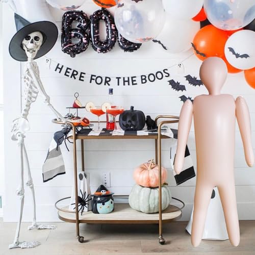 Mannequins gonflables Halloween lot de 2 structures de 152 cm étanches et repositionnables