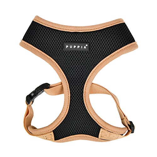Dociote Hundegeschirr Set mit Leine - Brustgeschirr Welpengeschirr Set mit Leine & Reflektorstreifen verstellbares Geschirr für Welpen kleine Hunde Katzen Grau S 2 Puppia Soft Harness II - Weiches Hundegeschirr für kleine und mittelgroße Hunde - sehr komfortabel und verstellbar, Schwarz, S