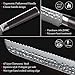 XINZUO 8 Inch 67 Layers Damascus Bread Knife, Serrated Bread Knife for Homemade Bread,Professional Bread Cutting Knife with Gift Box,Dark Brown Pakkawood Handle,Razor Sharp- He Series