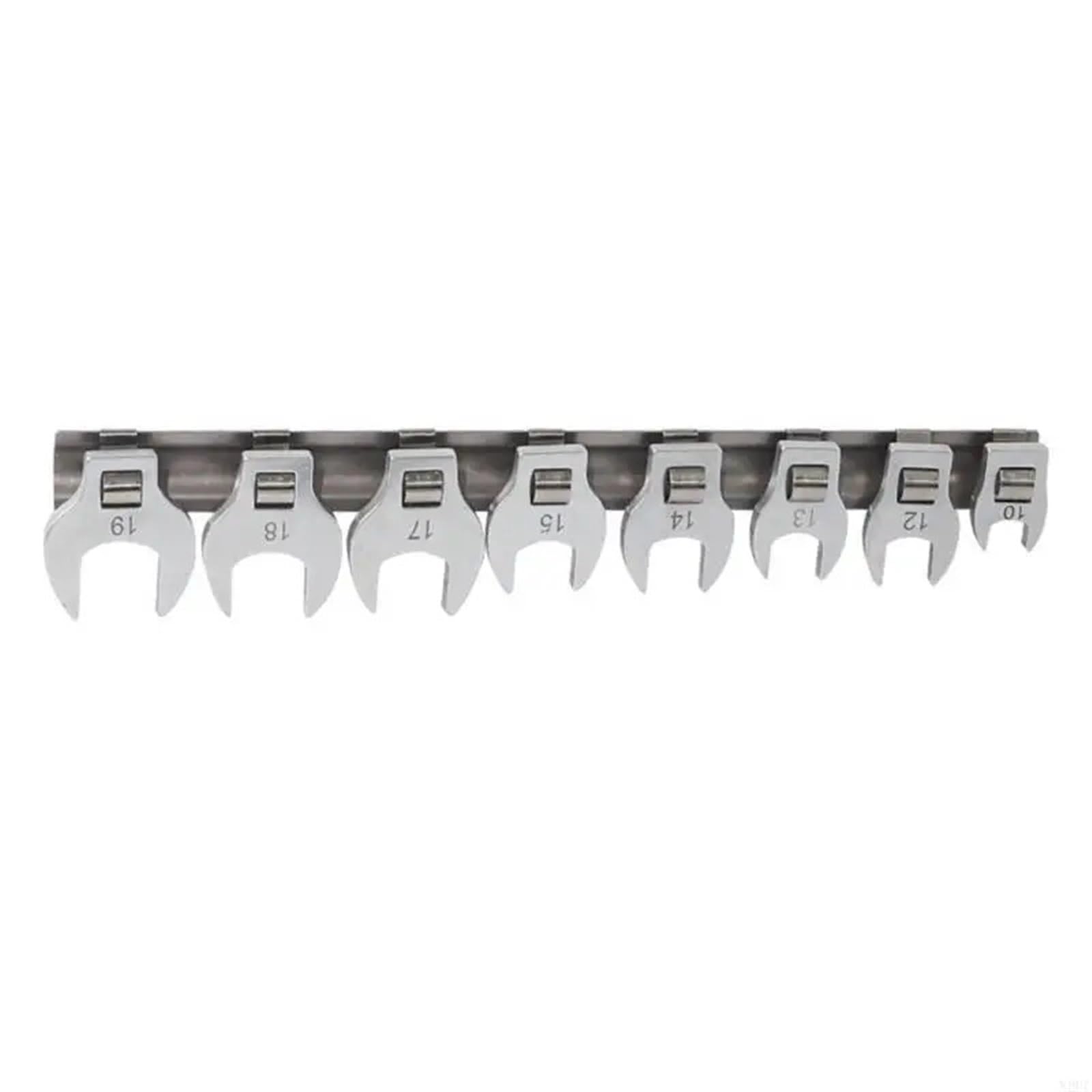 Xuczhai One Color 9Pc Drive Crowfoot Wrench Set, Fuels Hose Spanner Chromes Alloy Steel For Automotive Diy