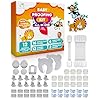 Child Safety Kit – 67 Pack Baby Proofing Essentials | Magnetic Cabinet Locks, Power Point Outlet Covers, Clear Corner Protectors, Strap Locks, Finger Pinch Guards | Bonus Bath Toys