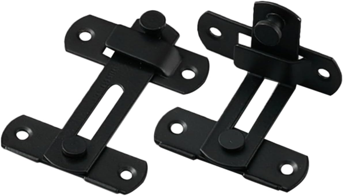 gate Latch,gate Lock, 2pcs Door Latch Barn Door Lock Door Clasp Gate Latches Sliding Door Lock Door Lock Latch Lock for Door Garage Door Lock Safety Locks for Doors Pocket Inner Door Stainless Steel