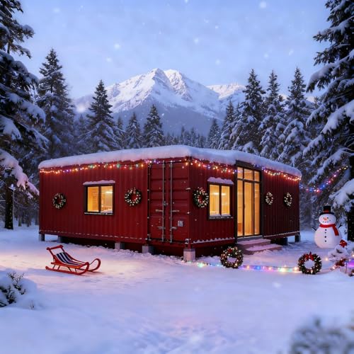 Expandable Prefab Tiny Home 20ft Portable Container House with 2 Bedrooms and Bathroom Modular Mobile Mini House for Off-Grid Living, Backyard Office, or Adventure Cabin - Image 3