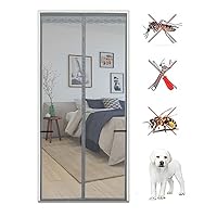 Fliegengitter Balkontür Selbstklebend – Magnet-Vorhang 120x210 Cm, Ohne Bohren, Insektensicher
